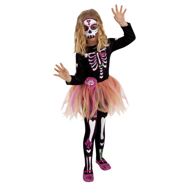 Costum de carnaval - schelet fetita