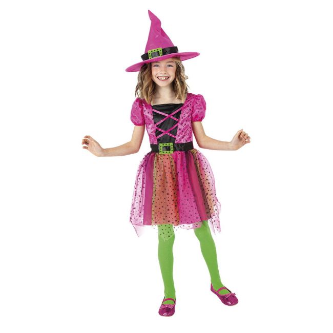 Costum de carnaval - vrajitoare superstar (roz)