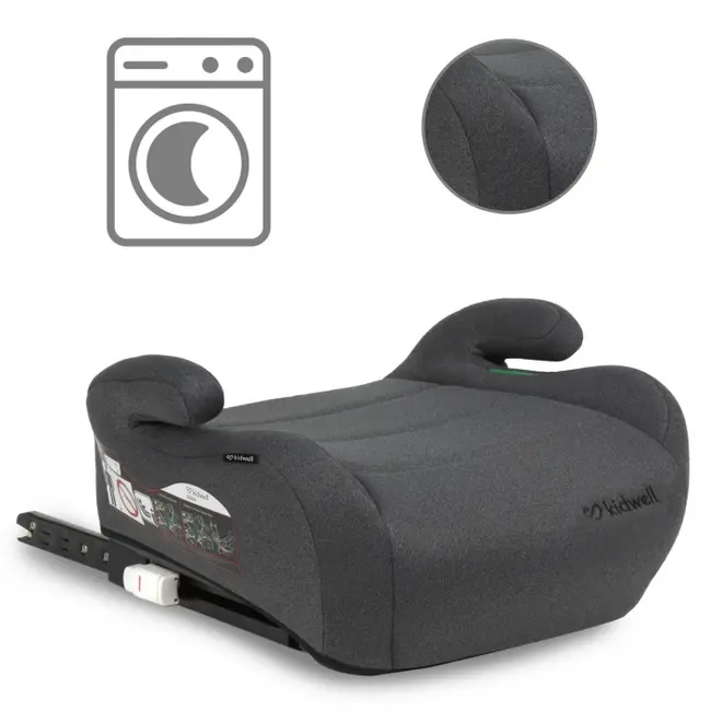 Inaltator auto 125-150 cm cu isofix kidwell ovan - gray edeedifosaova02a0