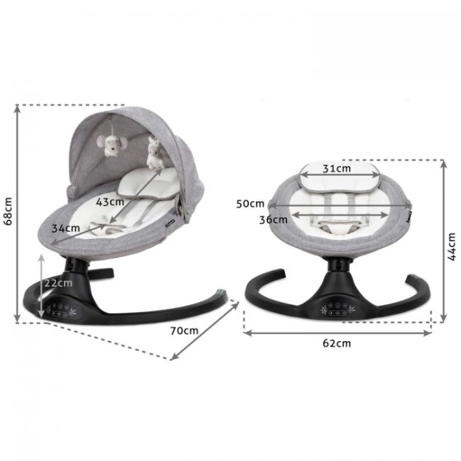 Leagan electric 2 in 1 kidwell luxi - black dark melange edeedibuellux01a5