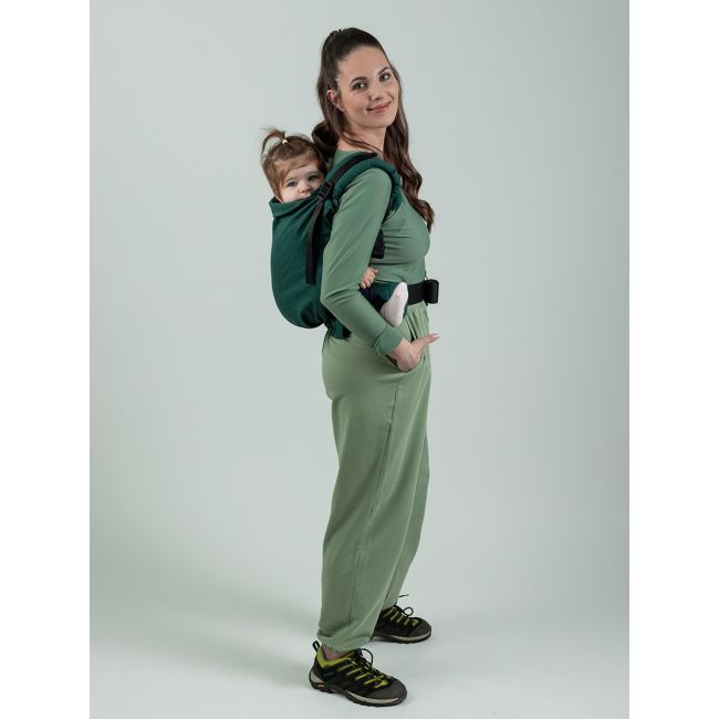 Marsupiu isara preschooler evergreen linen