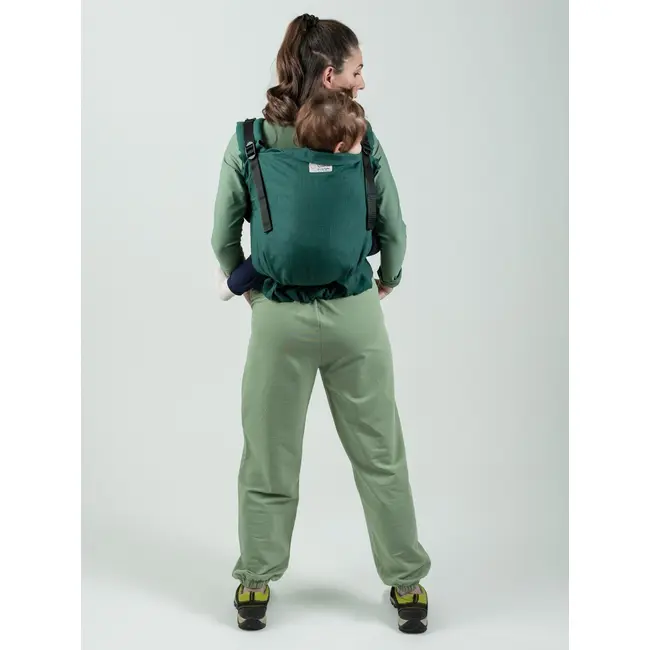 Marsupiu isara preschooler evergreen linen
