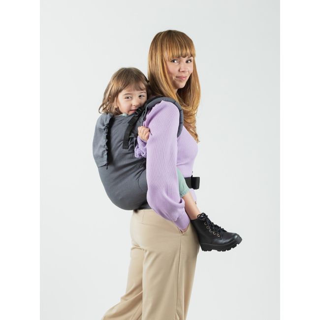 Marsupiu isara preschooler graphite linen