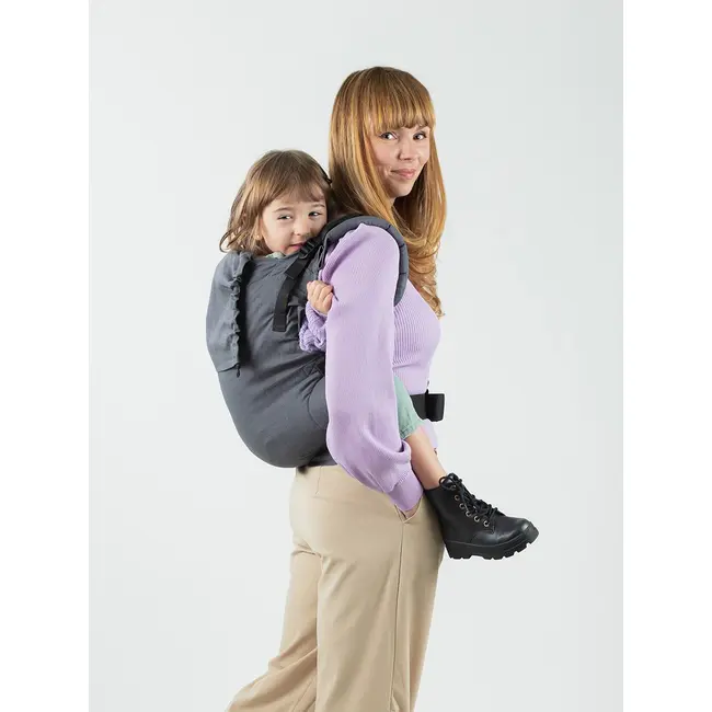 Marsupiu isara preschooler graphite linen