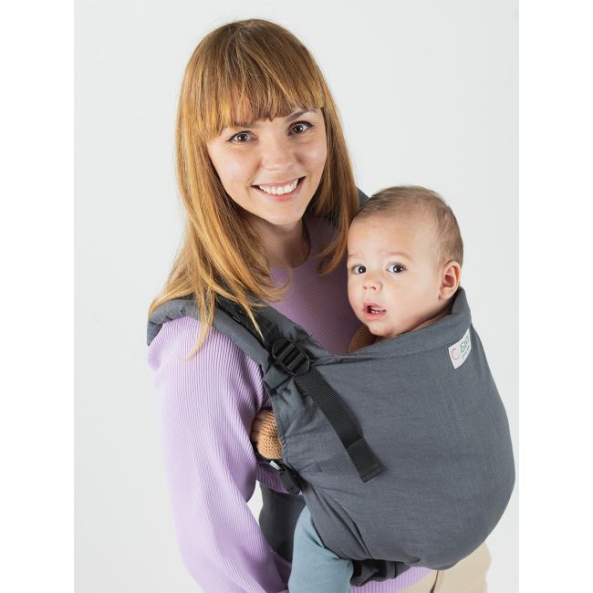 Marsupiu isara preschooler graphite linen