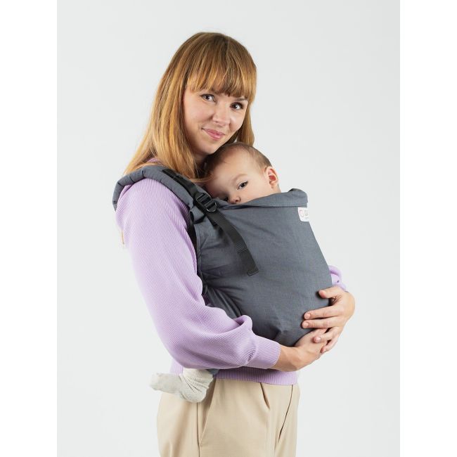 Marsupiu isara preschooler graphite linen
