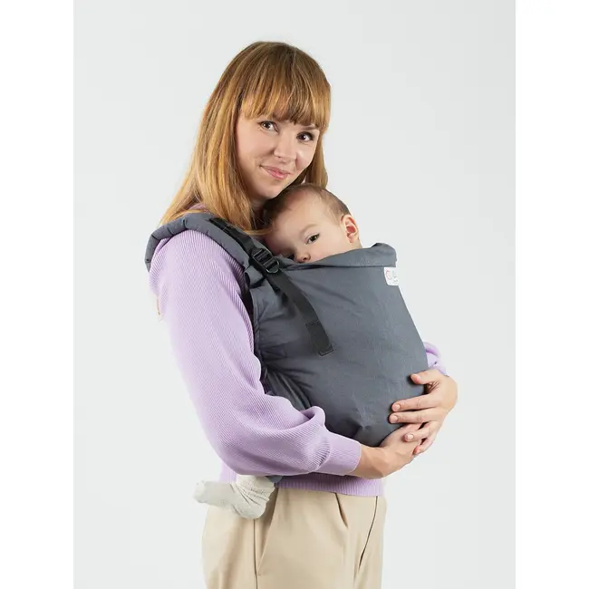 Marsupiu isara preschooler graphite linen