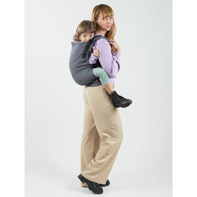 Marsupiu isara preschooler graphite linen
