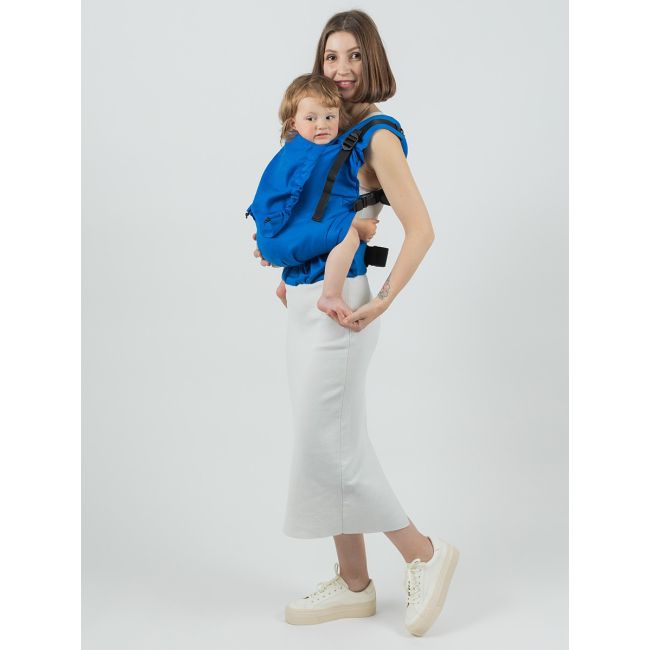 Marsupiu isara preschooler iris blue bamboo