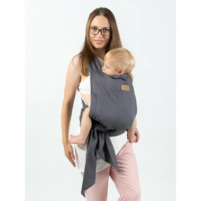 Marsupiu isara quick half buckle preschooler graphite linen