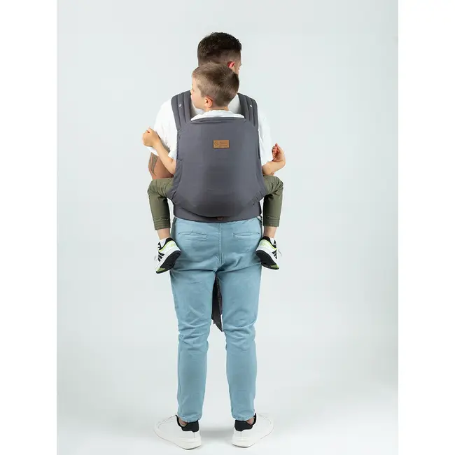 Marsupiu isara quick half buckle preschooler graphite linen