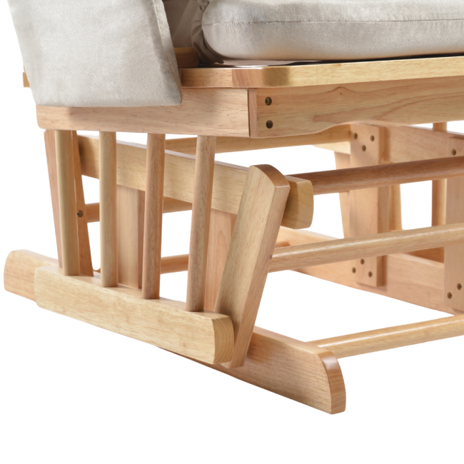 Onino - fotoliu reglabil pentru alaptare, cu suport de picioare inclus, calm.me, natural beige bbbtf05t