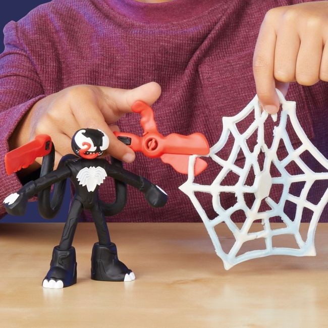 PLAY DOH SPIDERMAN SET 2 FIGURINE BATALIE CU LANSATOR SI SULITA VIVF9827