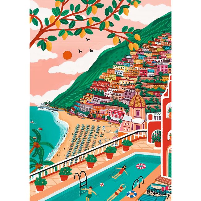 PUZZLE TREFL 1000 PREMIUM PLUS POSITANO ITALIA VIV10895
