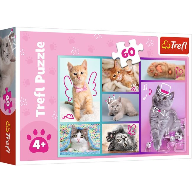 PUZZLE TREFL 60 PISICUTE DRAGUTE VIV17373