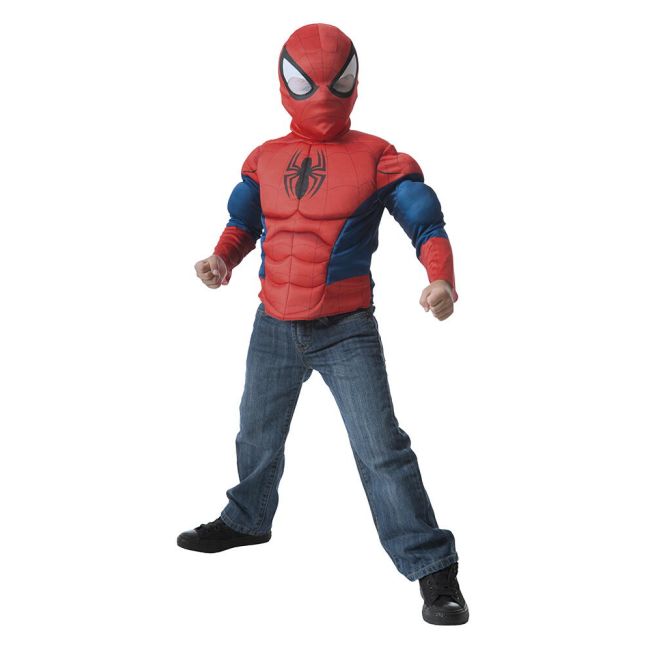 Set spiderman - bluza cu muschi & masca