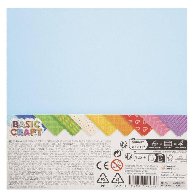 Hartie origami 15 x 15 cm, 50 file