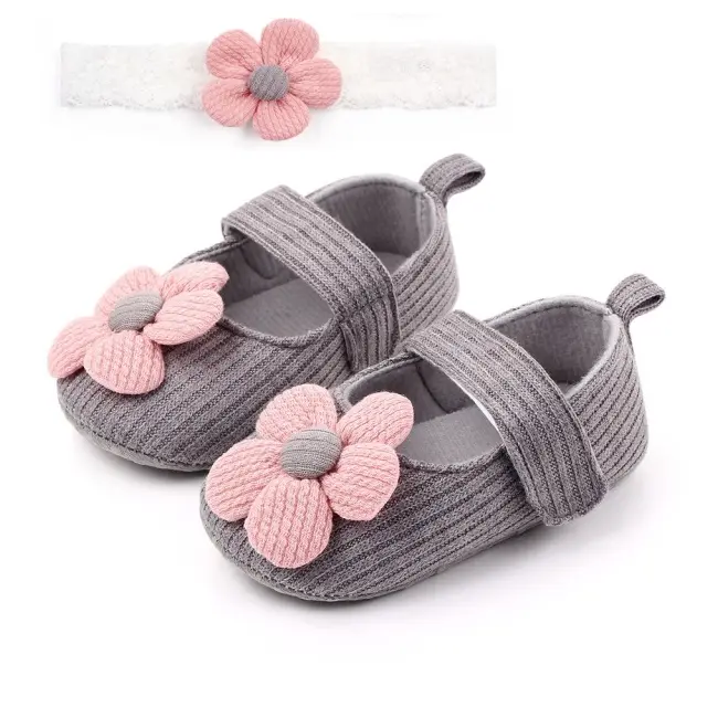 Pantofiori gri si bentita asortata chd2332-6-va10