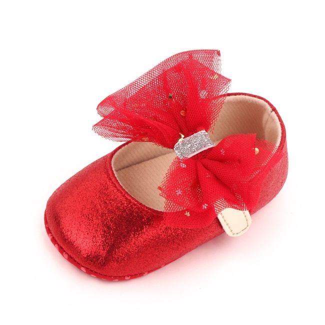 Pantofiori rosii sidefati pentru fetite chd2650-1-va4