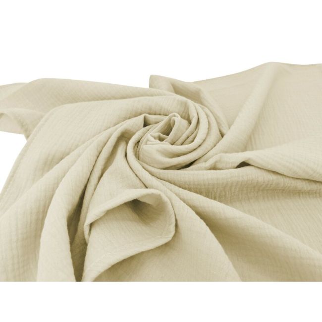 Set 2 museline, MimiNu, Multifunctionale, Din bumbac certificat Oeko Tex Standard 100, Ideale pentru infasat, 80x80 cm, Warm beige and Cream BYN6426972026376