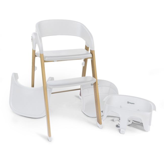 Babygo - scaun de masa 3 in 1 transformabil levels alb bbbbgo-5101