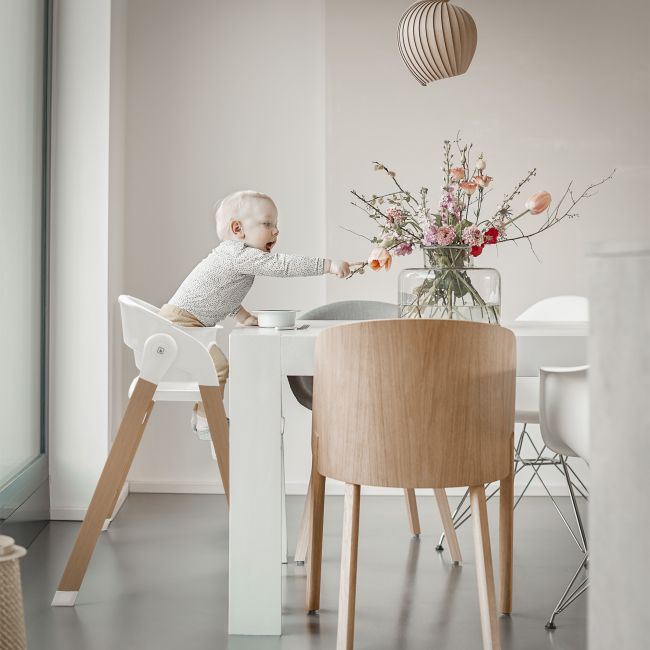 Babygo - scaun de masa 3 in 1 transformabil levels alb bbbbgo-5101