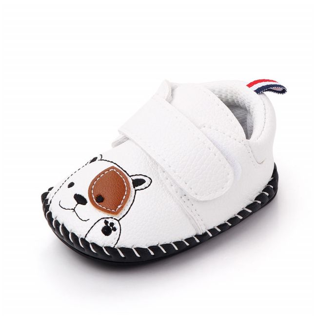 Pantofiori albi pentru baietei - catelus mdd2475-3-p4