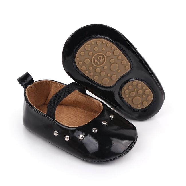 Pantofiori negri din piele ecologica lacuita chd2546-3-va11