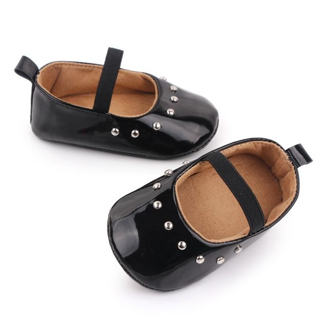 Pantofiori negri din piele ecologica lacuita chd2546-3-va11