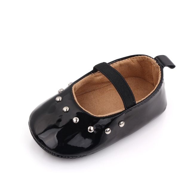 Pantofiori negri din piele ecologica lacuita chd2546-3-va11