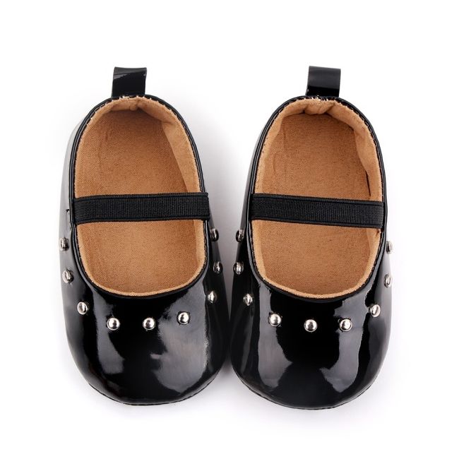 Pantofiori negri din piele ecologica lacuita chd2546-3-va11