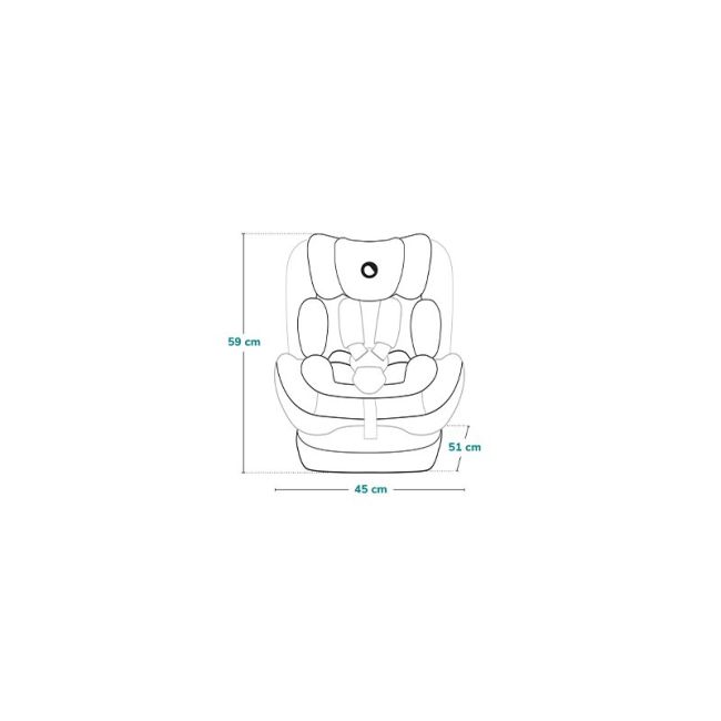 Scaun auto, Lionelo, i-Size Izzy, 0-36 Kg, 40-150 cm, Instalare cu centurile masinii, Protectie laterala, Ajustare spatar in 3 pozitii, Tetiera reglabila in 13 trepte, Conform cu R129, Negru BYNLO-IZZY_I-SIZE_BLACK_CARBON