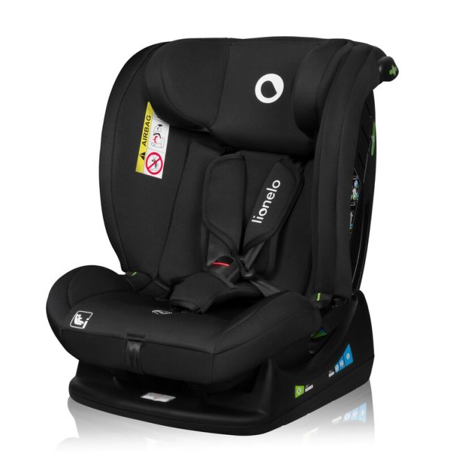 Scaun auto, Lionelo, i-Size Izzy, 0-36 Kg, 40-150 cm, Instalare cu centurile masinii, Protectie laterala, Ajustare spatar in 3 pozitii, Tetiera reglabila in 13 trepte, Conform cu R129, Negru BYNLO-IZZY_I-SIZE_BLACK_CARBON