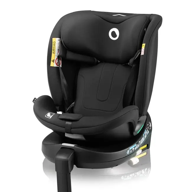 Scaun auto, Lionelo, i-Size Navy, 0-36 Kg, 40-150 cm, Cu isofix si picior de fixare, Protectie laterala, Rotire 360 grade, Ajustare spatar in 4 pozitii, Tetiera reglabila in 11 trepte, Conform cu R129, Negru BYNLO-NAVY_I-SIZE_BLACK_ONYX