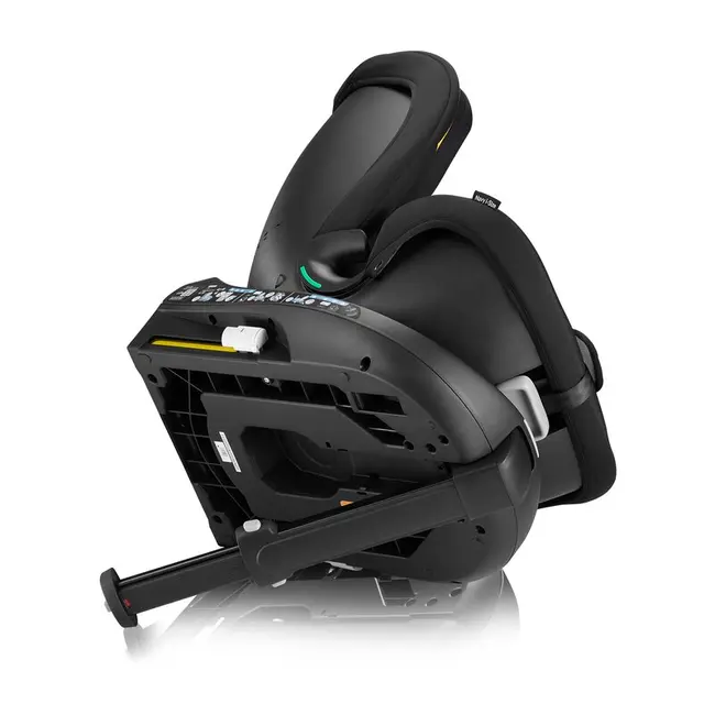 Scaun auto, Lionelo, i-Size Navy, 0-36 Kg, 40-150 cm, Cu isofix si picior de fixare, Protectie laterala, Rotire 360 grade, Ajustare spatar in 4 pozitii, Tetiera reglabila in 11 trepte, Conform cu R129, Negru BYNLO-NAVY_I-SIZE_BLACK_ONYX