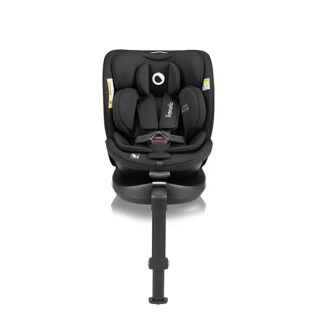 Scaun auto, Lionelo, i-Size Navy, 0-36 Kg, 40-150 cm, Cu isofix si picior de fixare, Protectie laterala, Rotire 360 grade, Ajustare spatar in 4 pozitii, Tetiera reglabila in 11 trepte, Conform cu R129, Negru BYNLO-NAVY_I-SIZE_BLACK_ONYX