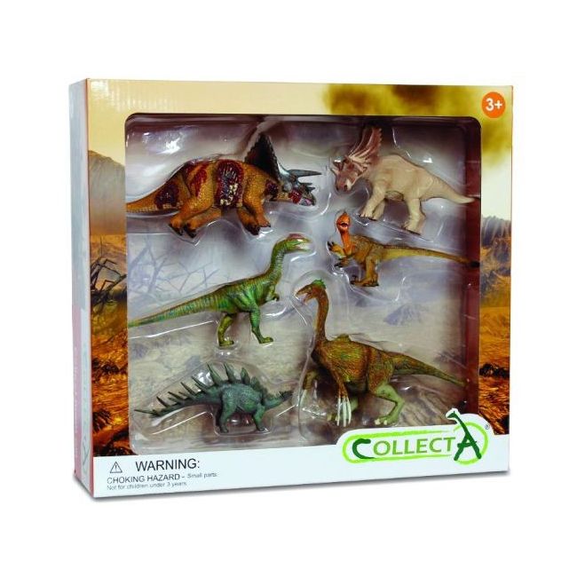 Set de 6 figurine pictate manual dinozauri 1 89574 - okecol89574wb