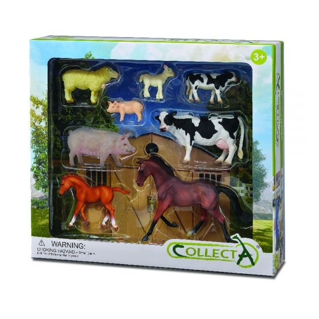 Set de 8 figurine pictate manual viata la ferma 84181 - okecol84181wb