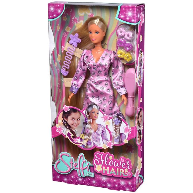Papusa simba steffi love flower hair 29 cm cu accesorii hubs105733640