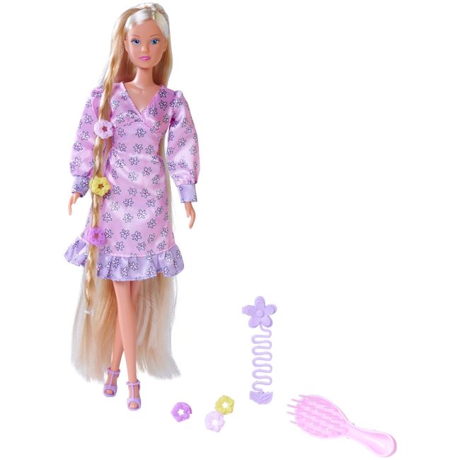 Papusa simba steffi love flower hair 29 cm cu accesorii hubs105733640