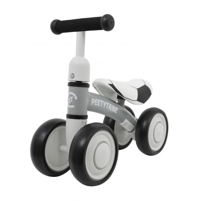 Bicicleta fara pedale cu 4 roti din plastic sportrike - alb edeedizsp.z7.bia