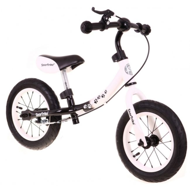 Bicicleta fara pedale cu frana si cadru variabil, roti gonflabile, boomerang sportrike - alb edeedirb.wb-06.bi