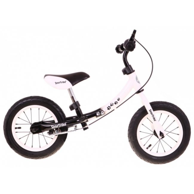 Bicicleta fara pedale cu frana si cadru variabil, roti gonflabile, boomerang sportrike - alb edeedirb.wb-06.bi