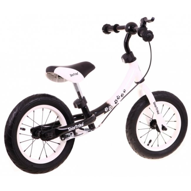 Bicicleta fara pedale cu frana si cadru variabil, roti gonflabile, boomerang sportrike - alb edeedirb.wb-06.bi