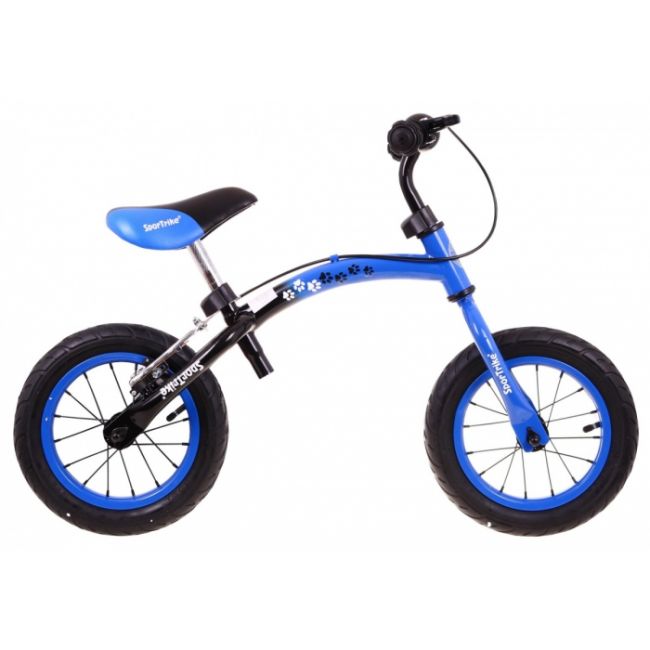 Bicicleta fara pedale cu frana si cadru variabil, roti gonflabile, boomerang sportrike - albastru edeedirb.wb-06.nb