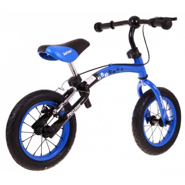 Bicicleta fara pedale cu frana si cadru variabil, roti gonflabile, boomerang sportrike - albastru edeedirb.wb-06.nb