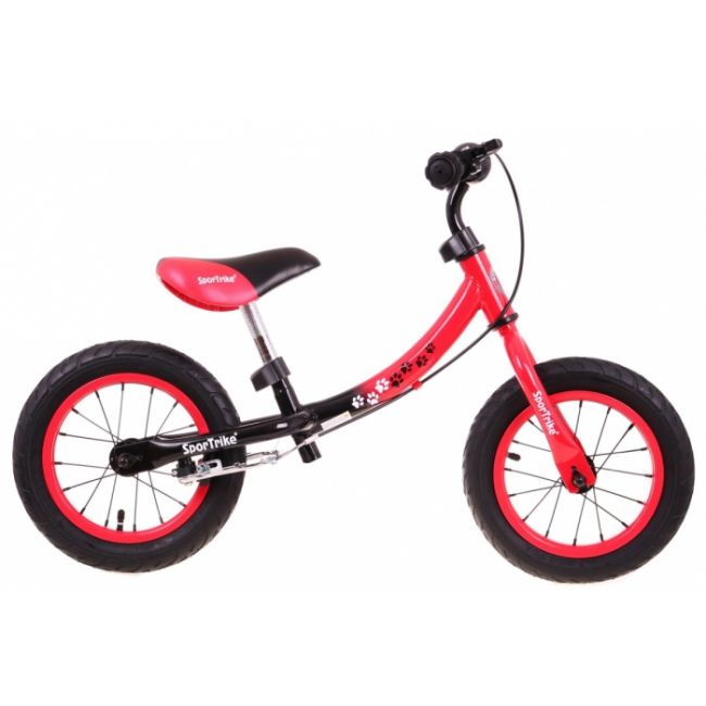 Bicicleta fara pedale cu frana si cadru variabil, roti gonflabile, boomerang sportrike - rosu edeedirb.wb-06.cr