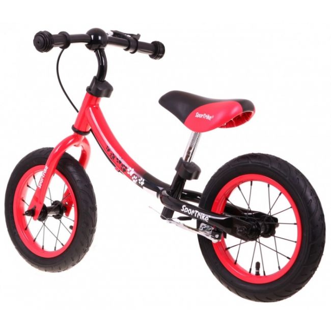 Bicicleta fara pedale cu frana si cadru variabil, roti gonflabile, boomerang sportrike - rosu edeedirb.wb-06.cr