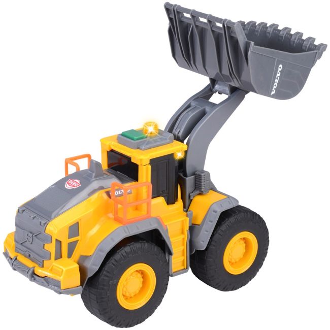 Buldozer dickie toys volvo wheel loader 23 cm cu lumini si sunete hubs203723006