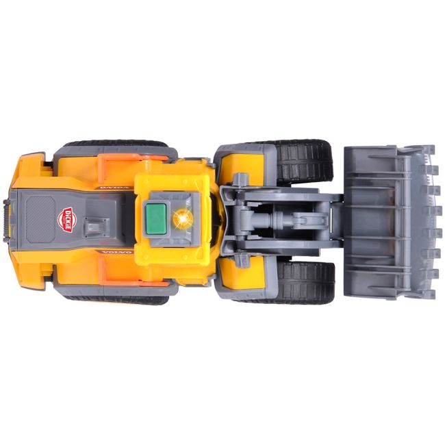 Buldozer dickie toys volvo wheel loader 23 cm cu lumini si sunete hubs203723006